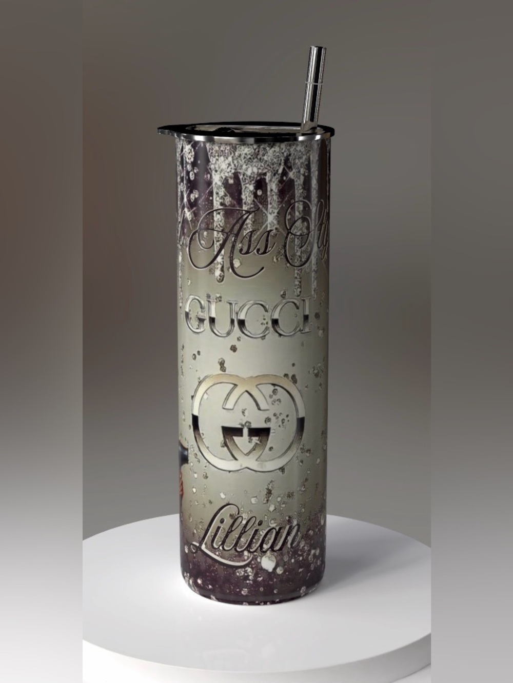 Custom tumbler design, hair stylist/your choice,20 oz stainless steel tumblerNWT